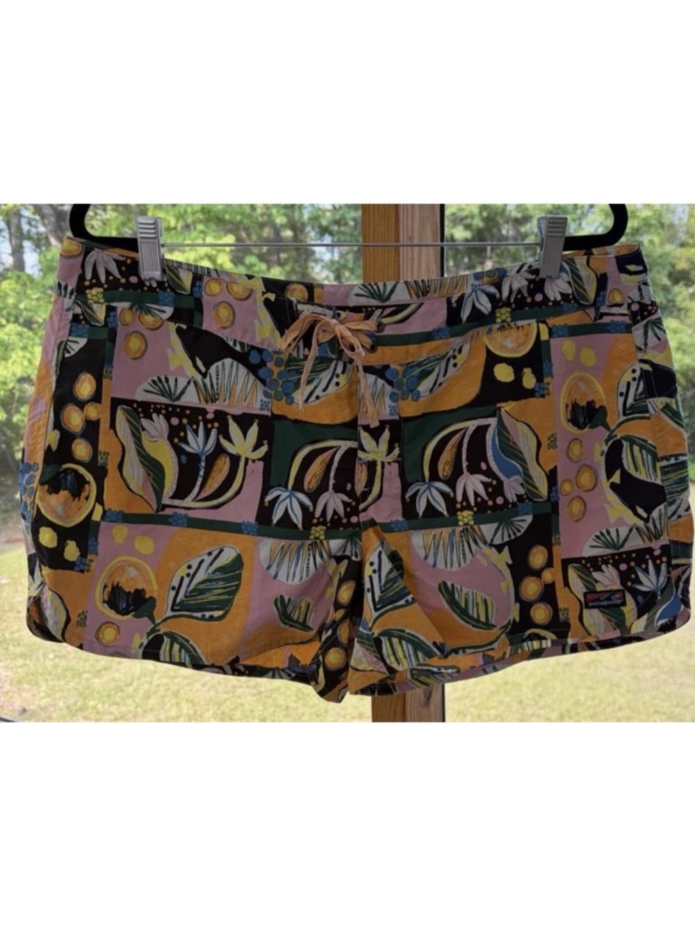 Patagonia NetPlus Wavefarer Boardshorts Women's Size 16 Island Seeds
